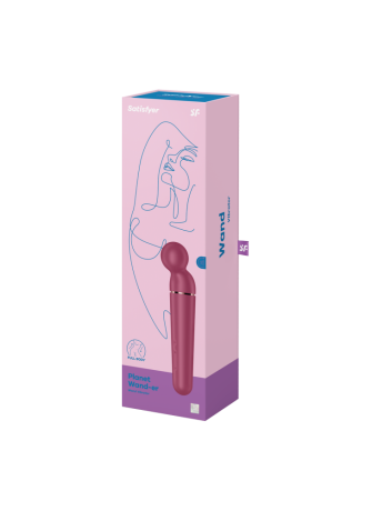 Vibromasseur wand rouge USB 60 vibrations Planet Wand-er Satisfyer - CC597844